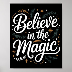 Poster Acredite Na Magia Do Natal Insred Férias Lembrete