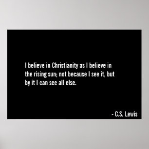 Poster Acredite no Cristo