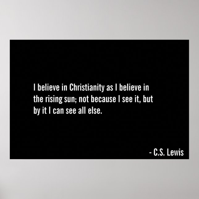 Poster Acredite no Cristo (Frente)