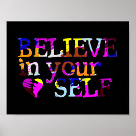 Pôster Acredite no seu portfólio