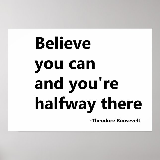 Poster Acredite que pode (Frente)