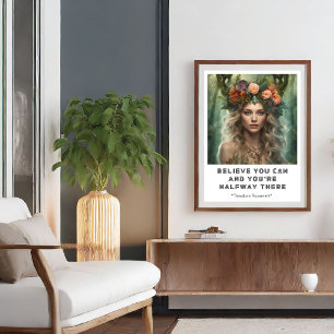Poster Acredite Que Você Pode Cartaz de Citação Motivacio