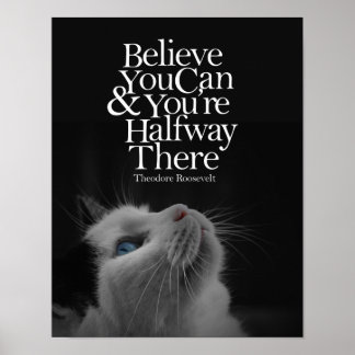 Poster Acredite Que Você Pode Uma Linda Citação Motivacio