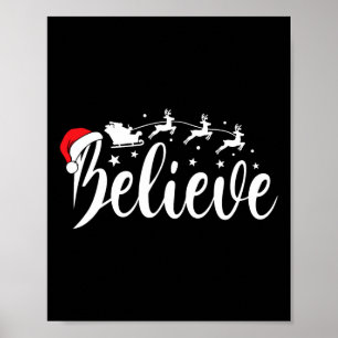 Poster Acreditem em Papais noeis Xmas Pajama Divertido Ho