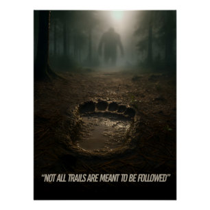 Pôster Acreditem nos sinais: Poster da Floresta de Pegada