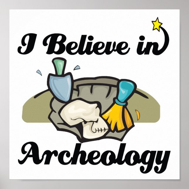 Pôster acredito em arqueologia (Frente)