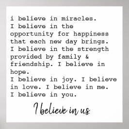 Poster acredito em nós