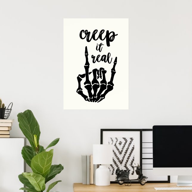 Poster Acredito que é real (Escritório em casa)