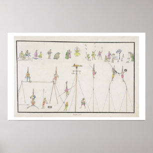Poster Acrobatas, Jugglers, Impressores, Entretenedores p