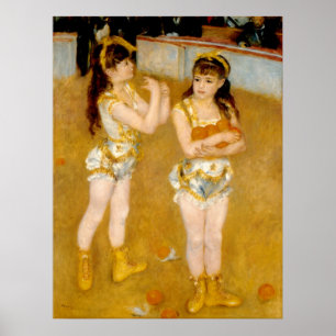 Pôster Acrobats de Renoir no Cirque Fernando (1879)