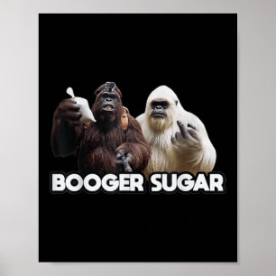 Poster Açúcar de Bofe Sasquatch Nariz de Yeti Cervejas Ad