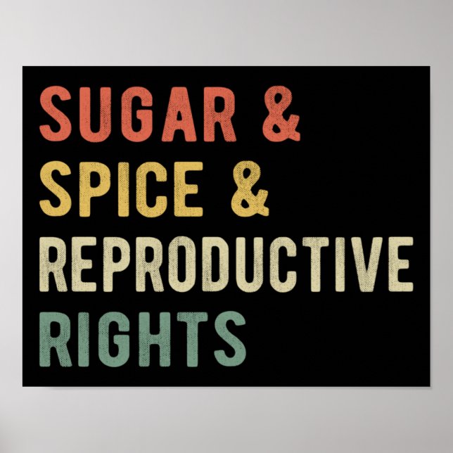Poster Açúcar & Especiarias & Direitos Reprodutivos I (Frente)
