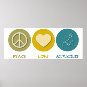 Poster Acupunctura do amor da paz