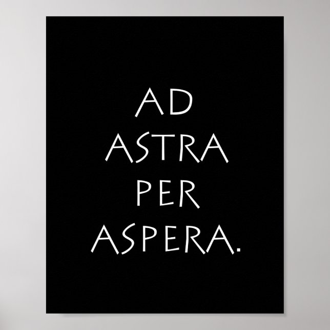 Poster Ad astra per aspera (Frente)
