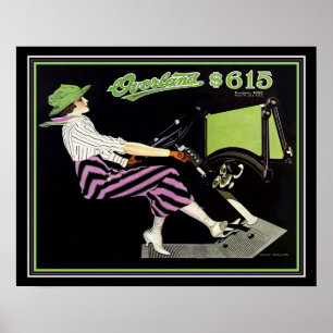 Pôster Ad-Coles Phillips 16x20 Roadster Deco "Overland"