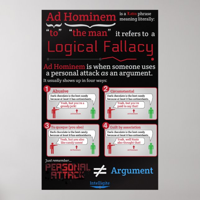 Poster Ad Hominem (Frente)