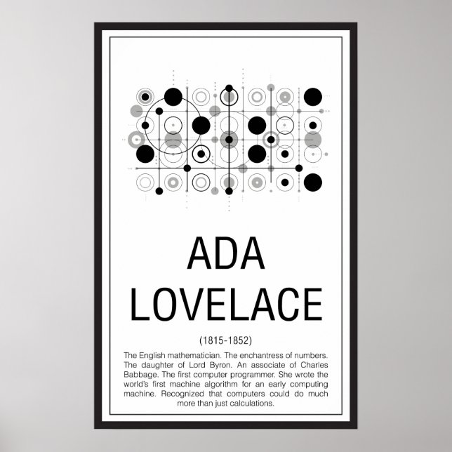Pôster Ada Lovelace (Frente)