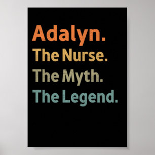 Poster Adalyn A Enfermeira O Mito A Lenda Divertido Vinta