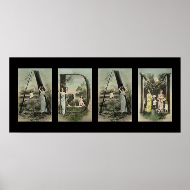 Poster ADAM - Alphabet - Letra Name Art (Frente)