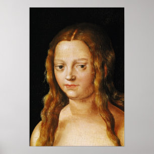 Pôster Adam e Eve, detalhes da cabeça de Eve