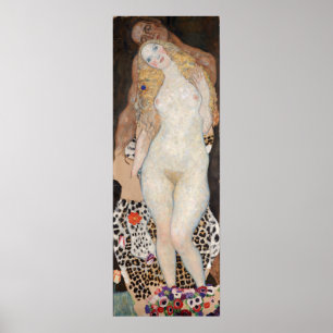 Poster Adam e Eve por Gustav Klimt