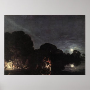 Pôster Adam Elsheimer Flight Into Egypt