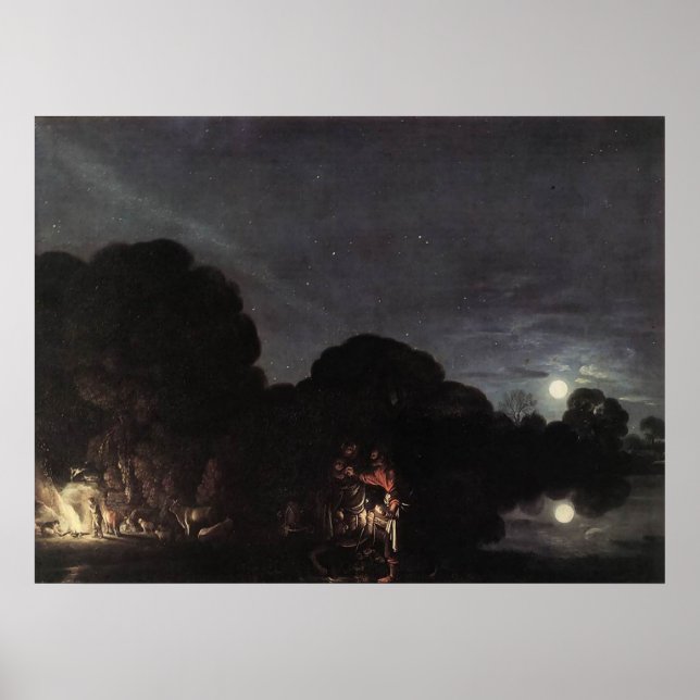 Pôster Adam Elsheimer Flight Into Egypt (Frente)
