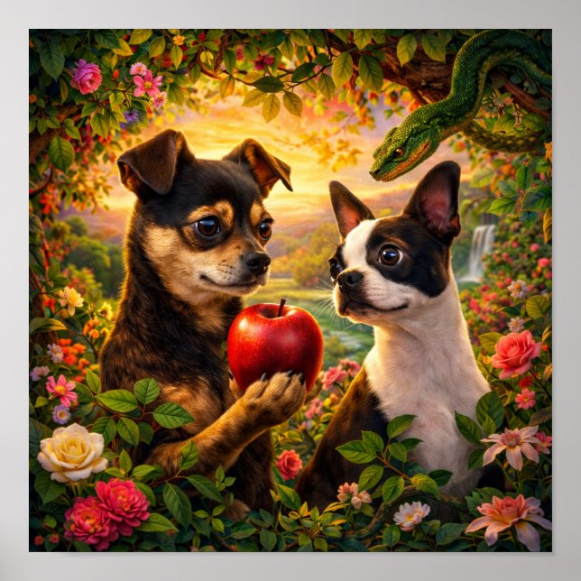 Poster "Adam & Eve" (Frente)