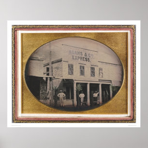 Poster Adams & os Co. expressam a construção (40129)