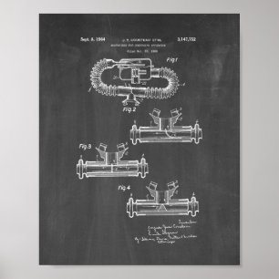 Poster Adaptador bucal de Jacques Cousteau para respirar