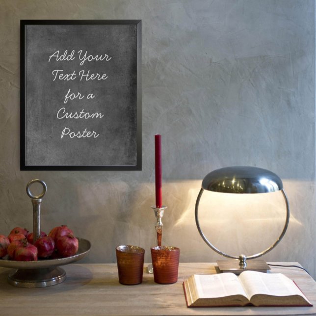 Poster Add Your Custom Text Bold Gray Grunge (Criador carregado)