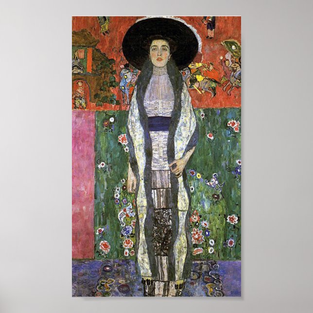 Pôster Adele Bloch por Gustav Klimt art nouveau art (Frente)