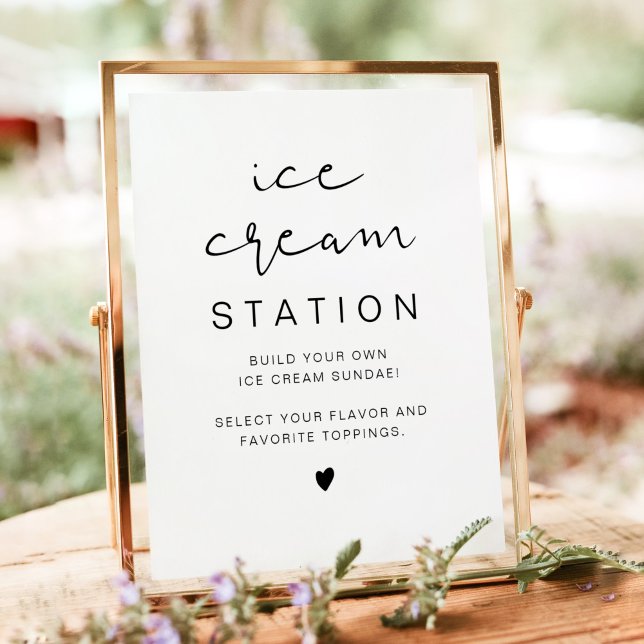 Poster ADELLA Edgy Modern Minimalist Ice Cream Station  (Criador carregado)