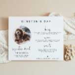 Poster ADELLA Modern 1 Foto Pet Signature Drag Bar Sinal<br><div class="desc">Esta placa de bebida de assinatura apresenta uma ranhura para fotos, uma letra manuscrita e um design moderno minimalista. Altere facilmente a fonte e a cor de fundo para corresponder ao seu evento. Esta placa é perfeita para adicionar uma foto da noiva e do noivo, crianças, ou o seu animal...</div>