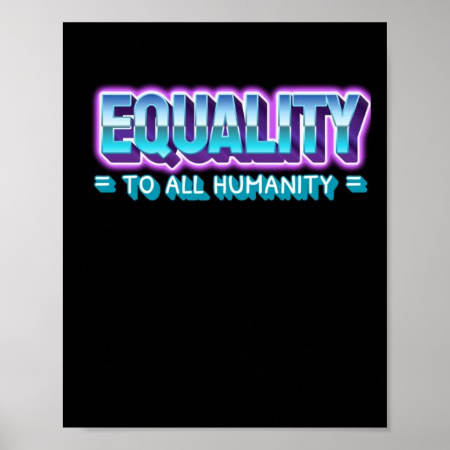 Poster Adesivo da igualdade (Frente)