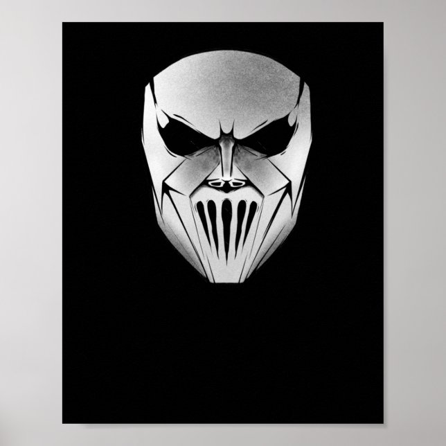 Poster Adesivo da Máscara do Mick Slipknot (Frente)