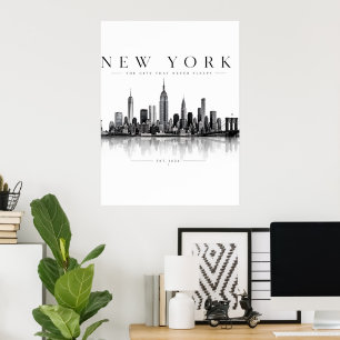 Poster Adesivo de Coração de Natal em Aquarela Elegante c