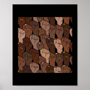 Poster Adesivo de direitos de igualdade