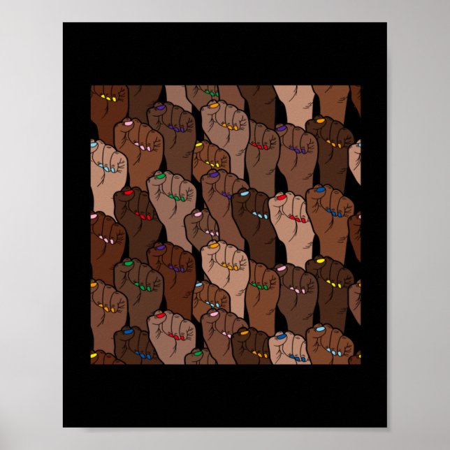 Poster Adesivo de direitos de igualdade (Frente)