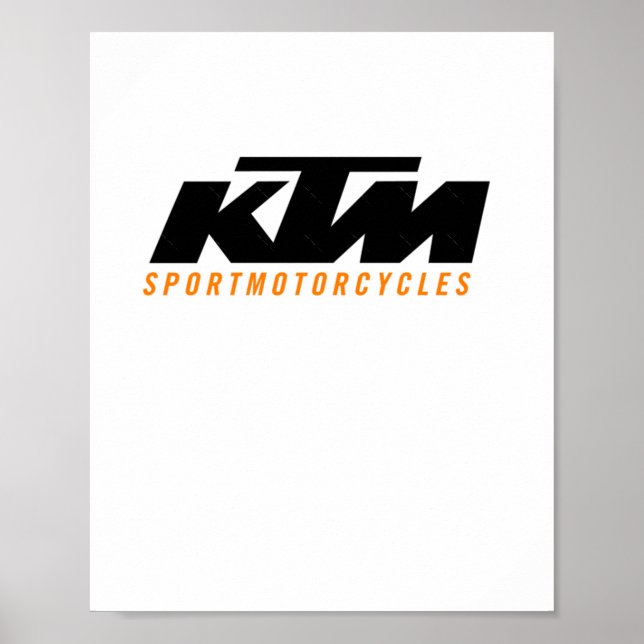 Poster Adesivo do logotipo Ktm2 (Frente)