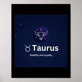 Poster Adesivo do Signo Touro