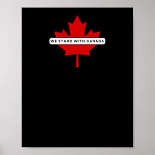 Poster Adesivo Nós Apoiamos o Canadá