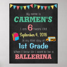 Adesivos para Foto de Crianças no Primeiro Dia de