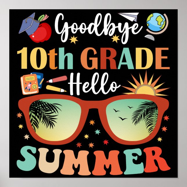 Poster Adeus, 10º ano, Alô Verão (Frente)