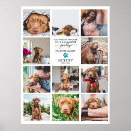 Poster Adeus Difícil | Colagem de 11 Fotos de Memorial de