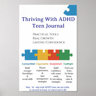 Poster ADHD  3] Use this one ***FRONT COVER  TEEN JOURNAL