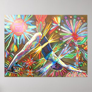 Pôster adho mukha svanasana 2010 digitalmente