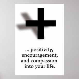 Pôster Adicionando positividade