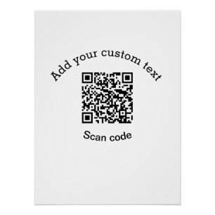 Pôster Adicionar a sua atividade de código QR de análise
