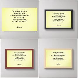 Poster Adicionar / Criar Sua Própria Citação